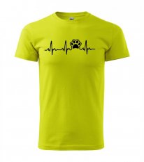 Pánske tričko - Psíčkari - EKG labka