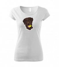 Dámské tričko - Labrador hnědý