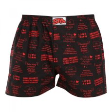 Pánské trenky Styx art klasická guma Valentýn texty (A1757)