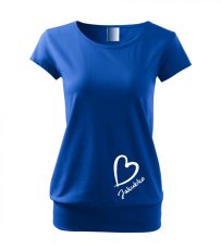 Tehotenské tričko - Srdiečko 2 s menom