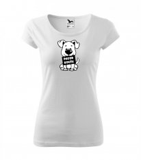 Trička pro milovníky psů - Dámské tričko - Pozor koušu - Povidlo