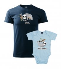 Rodinný set - Pánské tričko a Body - Malej a velkej lenoch