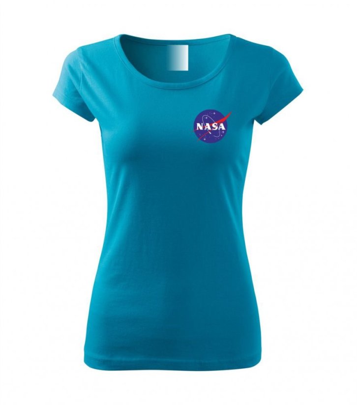 Dámské tričko - NASA - Barva: Tyrkysová