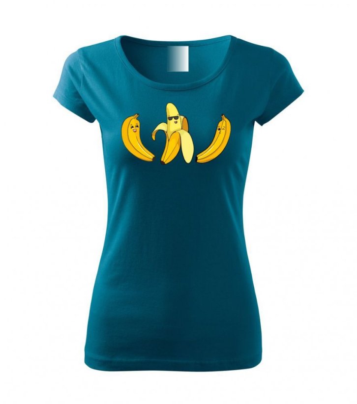 Dámské tričko - Banán - Barva: Petrolejová