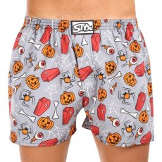 Pánské trenky Styx art klasická guma nadrozměr Halloween rakve (E1752)