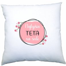 Vankúšik - Kvietky - Najlepšia teta na svete
