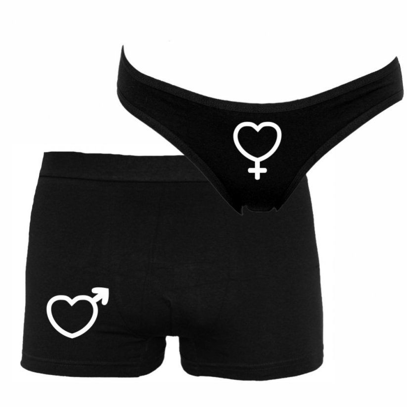 Boxerky a kalhotky - Symbol - Barva: Černá