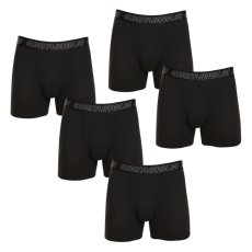 5PACK pánské boxerky Gianvaglia černé (GVG-5015)