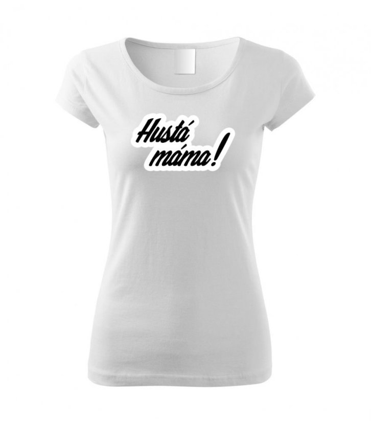 Dámské tričko - Hustá máma - Barva: Bílá