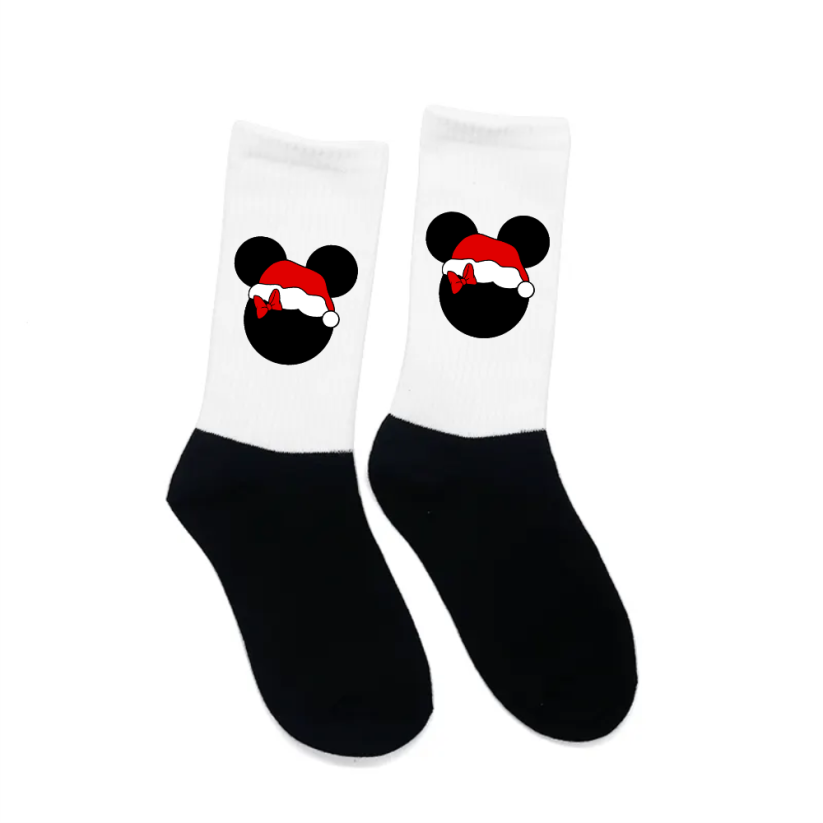 Vianočné ponožky - Mouse - Santa
