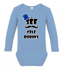 Dětské body s dlouhým rukávem - Šéf celé rodiny