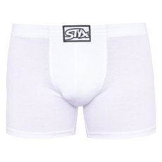 Pánské boxerky Styx long klasická guma bílé (F1061)