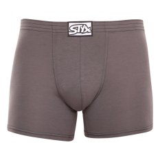 Pánské boxerky Styx long klasická guma tmavě šedé (F1063)