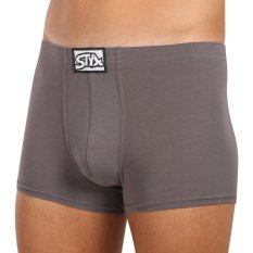 Pánské boxerky Styx klasická guma tmavě šedé (Q1063)