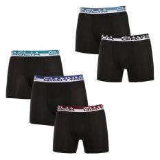 5PACK pánské boxerky Gianvaglia černé (5012-5)