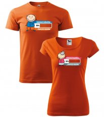 Pouze dámské tričko - Budoucí babička - Oranžová vel. L