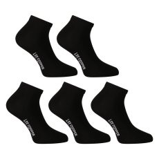 5PACK ponožky Lee Cooper nízké černé (PO41031)