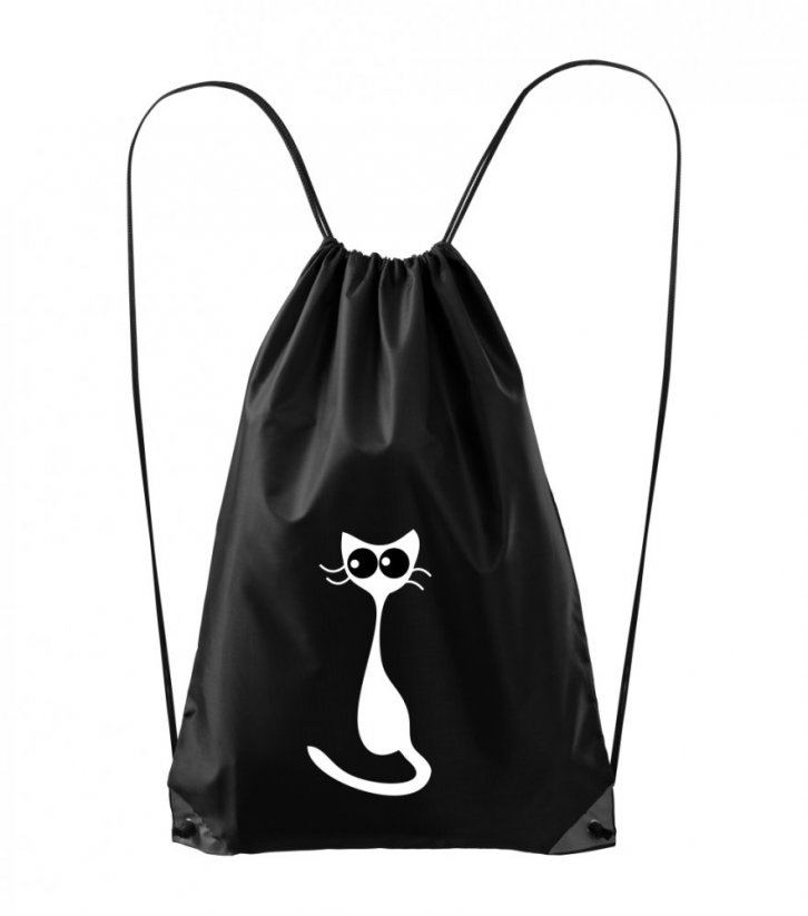 textilní batoh - kočka s velkými kukadly - Povidlo