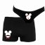 Boxerky a kalhotky - Mouse Couple - Barva: Černá