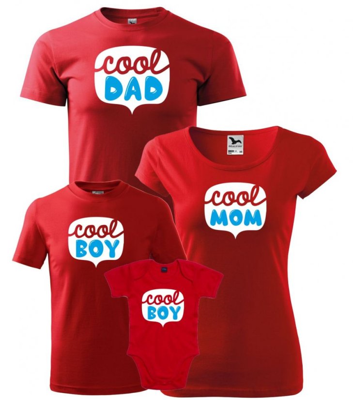 Rodinný set - Trička a Body - Cool rodina - Chlapeček