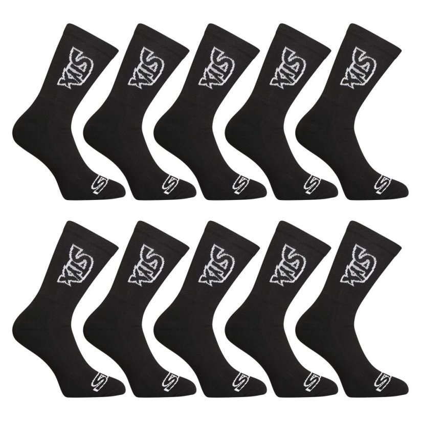 10PACK ponožky Styx vysoké černé (10HV960) - Velikost: S