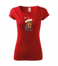 Dámske vianočné tričko - Perníček - Naše prvé Vianoce