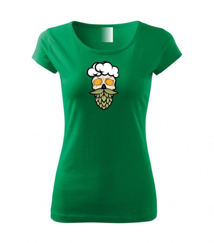 Dámské tričko - Beerman - Barva: Středně zelená