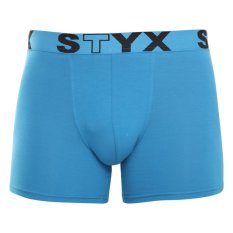 Pánské boxerky Styx long sportovní guma světle modré (U969)