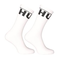 2PACK ponožky Hugo vysoké bílé (50510647 100)