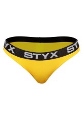 Dámské kalhotky Styx sportovní guma žluté (IK1068)