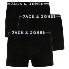 3PACK pánské boxerky Jack and Jones černé (12171944)