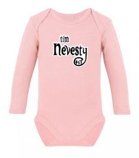 Svadobné detské body s dlhým rukávom - SILUETA - Tím nevesty