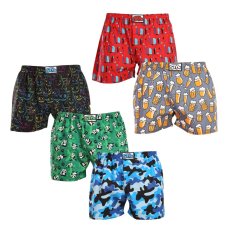 5PACK pánské trenky Styx art klasická guma vícebarevné (5A1379023)