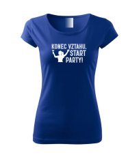 Dámské tričko - Konec vztahu - START PARTY!
