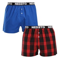 2PACK pánské trenky Nedeto vícebarevné (2NTC010)