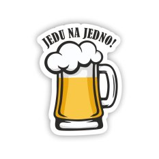 Samolepka na auto - Jedu na jedno