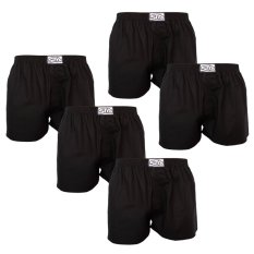 5PACK pánské trenky Styx klasická guma černé (5A0960)