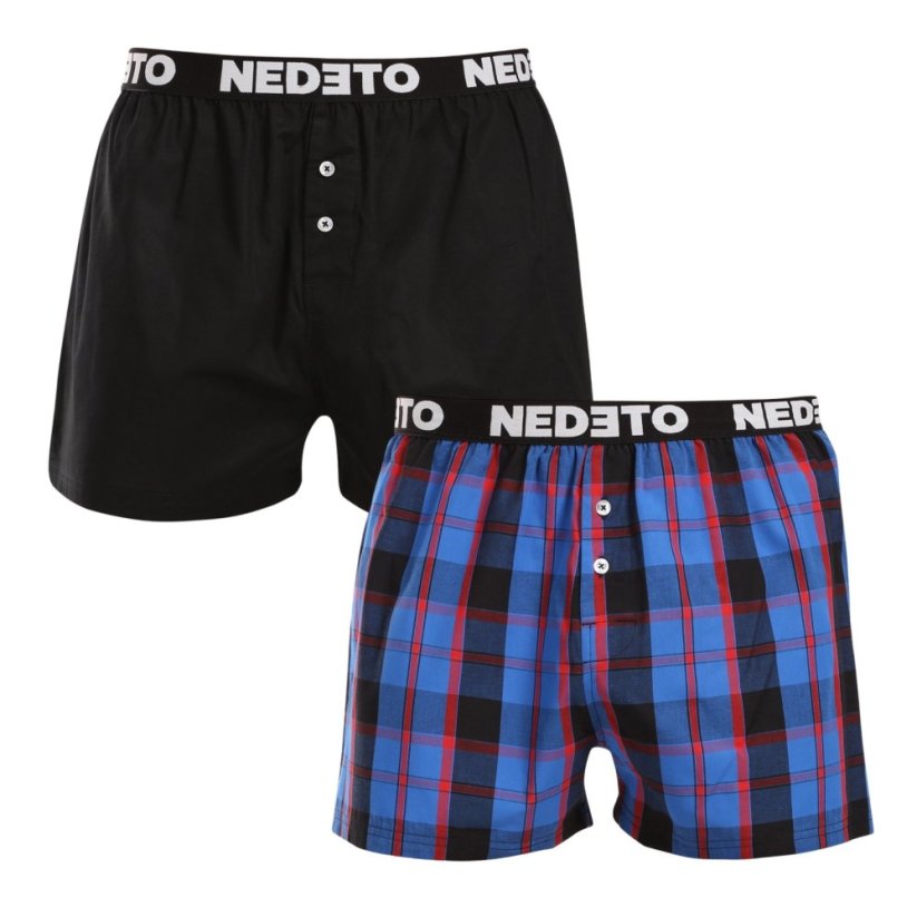 2PACK pánské trenky Nedeto vícebarevné (2NTC006) - Velikost: XL