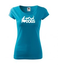 Dámské tričko - Psi - I love dogs