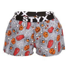 Dámské trenky Styx art sportovní guma Halloween rakve (T1752)