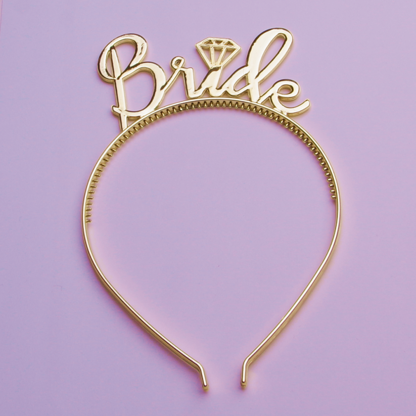 Čelenka Bride - Zlatá - Barva: Zlatá