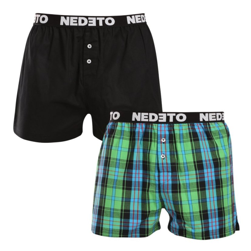 2PACK pánské trenky Nedeto vícebarevné (2NTC004) - Velikost: XXL