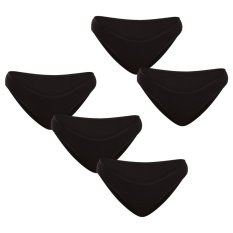 5PACK dámské kalhotky Nedeto černé (5NK001)