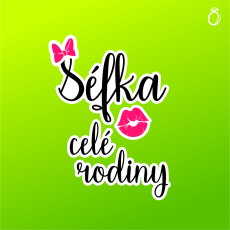 Nažehlovací motiv - Šéfka celé rodiny
