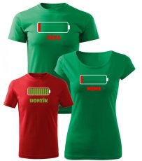Rodinný set - 3x Tričko - Baterky