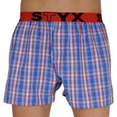 5PACK pánské trenky Styx sportovní guma vícebarevné (5B0102784)