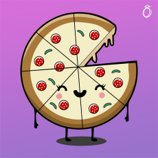 Nažehlovací motív - Pizza (dámské)