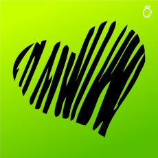 Nažehlovací motív - Srdiečko 1