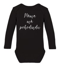 Dětské body s dlouhým rukávem - Máma má POHODINDU - Pohodinda