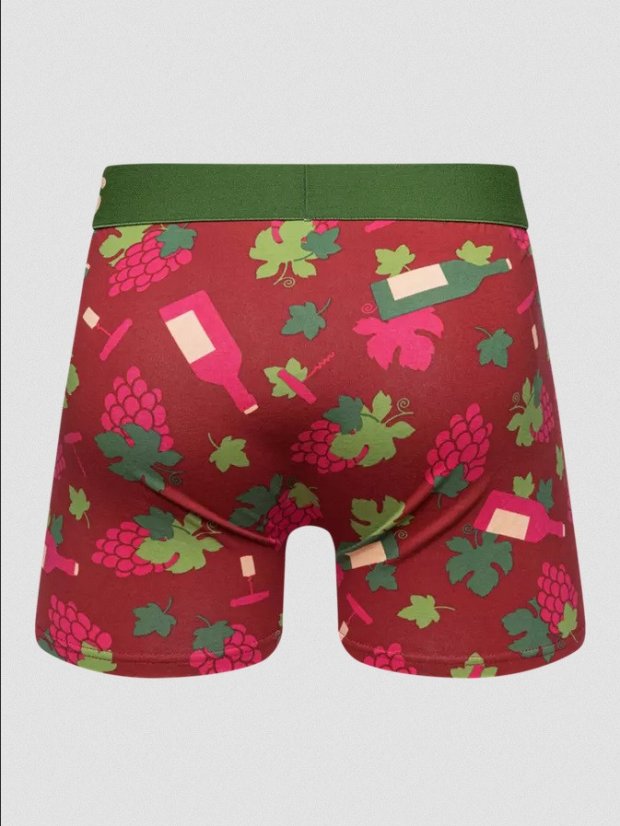 Veselé pánské boxerky Dedoles Čas na víno (D-M-UN-T-C-C-1325) XL